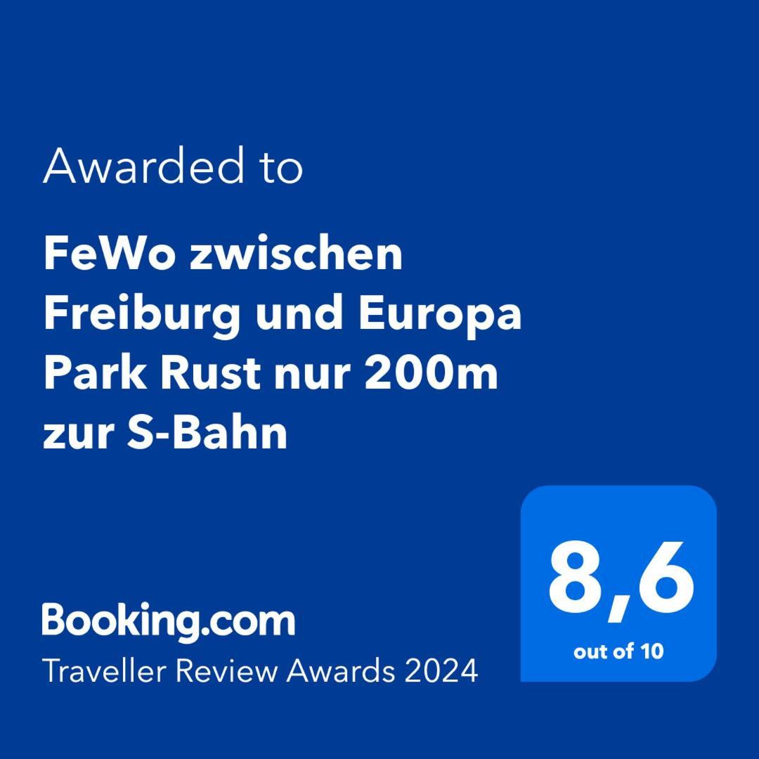 Fewo Zwischen Freiburg Und Europa Park Rust Nur 200M Zur S-Bahn Bahlingen  Екстериор снимка